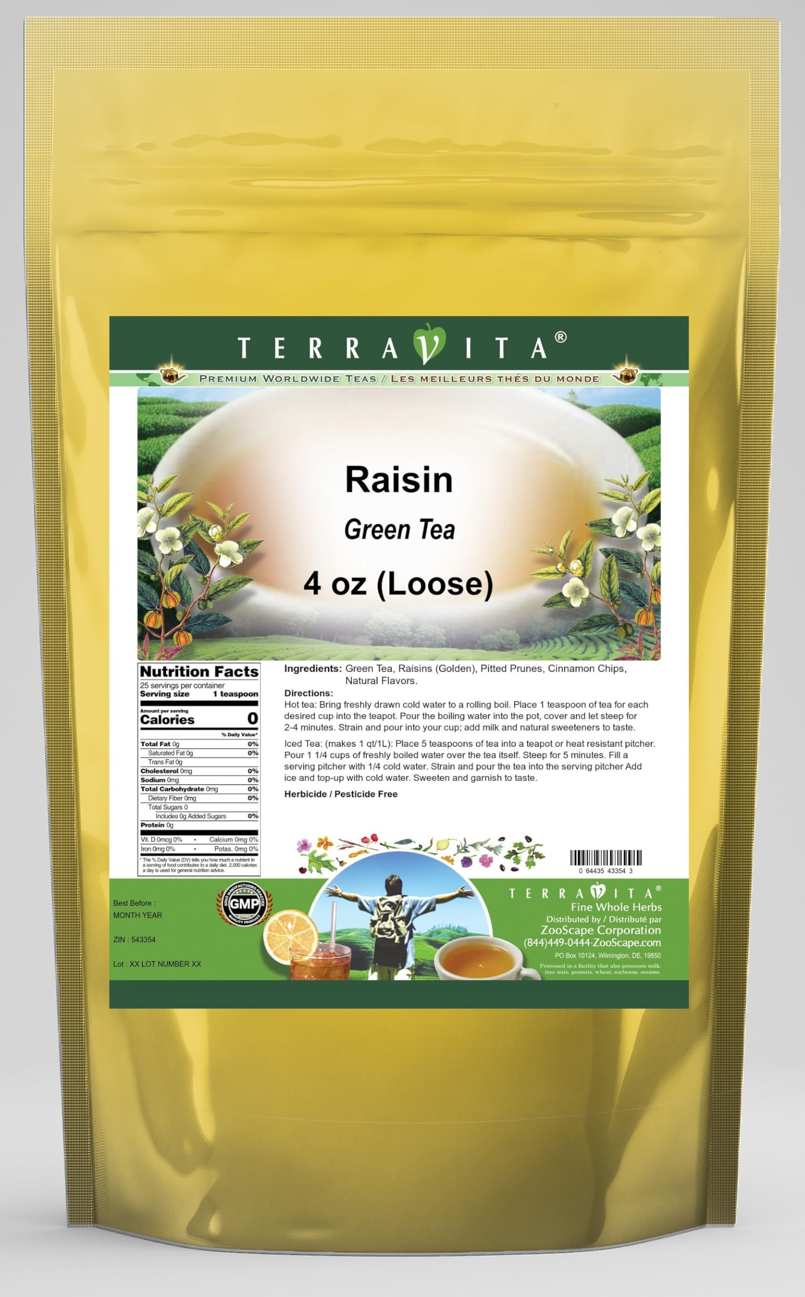 Amazon.com : Raisin Green Tea (Loose) (4 oz, ZIN: 543354